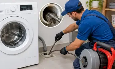 روش رفع گرفتگی لوله ماشین لباسشویی